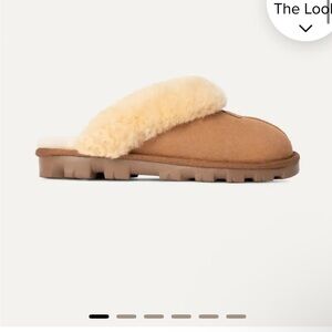 UGG Tan Lambskin Slippers